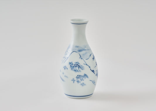 【先行予約販売】太田和彦監修 酒器「山水徳利盃揃え」(徳利・盃セット)